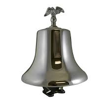 South Park Corporation Chrome Plated Finish Fire Bell with Eagle & Hardware
