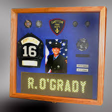 Retirement Shadow Boxes for Police, Firefighter and EMT