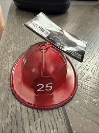 NEW Christmas Shoppe Metal Firefighter Hat Christmas Tree ...