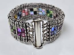 Vintage Handcrafted Sterling Silver With Rainbow Rhinestones ...