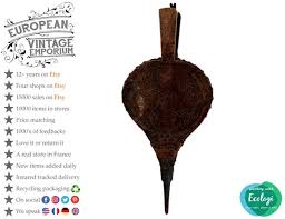 Vintage French Wooden Leather Wood Bellows Fireplace Open Fire Log Burner Stove Tool Prop Display Decor Circa 1940-50's / EVE - Etsy