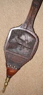 Antique Scottish Display Fireplace Bellows - Hand-Carved Burns Cottage Alloway | eBay