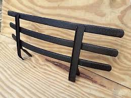 Vintage old Antique Fireplace Rare fire original front fret ...