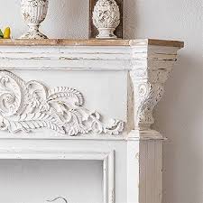 WAOCEO Fireplace Mantel Surround Vintage Fireplace Mantel Villa Fireplace Stove Mantel Trim Surround Solid Wood Decorative Cabinet Living Room Entrance Relief Mantelpiece Fireplace Mantel : Home & Kitchen - Amazon.com