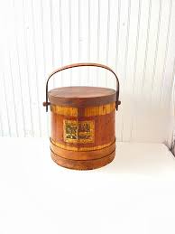 Vintage Firkin Bucket, Wood Bucket, Farmhouse Decor, Vintage Decor, Primitive Decor, Planter, Pail, Rustic Decor, - Etsy