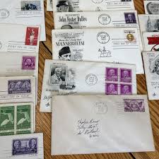 Vtg Lot of 70 First Day Issue Mostly US Stamp Envelope 1940s To 1960s With Book | eBay