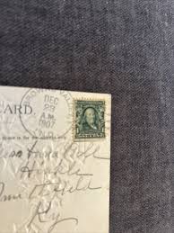 VINTAGE U.S. 1902 Series One Cent Benjamin Franklin Stamp On Postcard Used | eBay