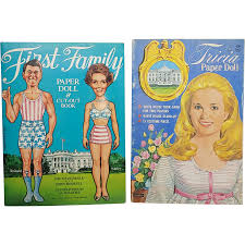 Tricia Nixon and Reagan Family Paper Dolls. For Sale at Ruby Lane