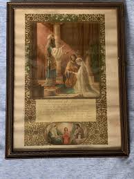 Vintage Memorial of Marriage Cleveland ST MARY CATHOLIC Wall ...