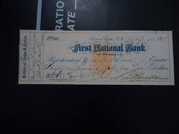 1868 First National Bank Check Brooklyn New York City | eBay