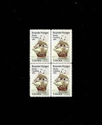 10 Roanoke Voyages Postage Stamps -pack of (10) North ...