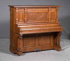 Beckwith Oak Victorian Upright Piano – Antique Piano Shop, Inc.