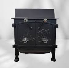Grandma Bear Fisher Wood Stove Cathedral Doors REAR VENT ...