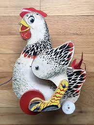 Fisher Price Cackling Hen Pull Toy 1950s | eBay