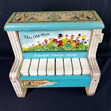 VTG 1969 FISHER PRICE TOYS CHANGE A TUNE PIANO 3 Tunes Untested | eBay