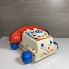 Vintage Fisher Price Chatter Telephone Phone Pull Toy with ...
