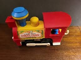 Vintage 1973 Fisher Price Circus Train 991 Pull Toy & Little ...