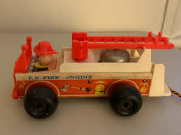 Vintage 1970s Fisher Price FP Fire Engine (#720) Pull Toy - Etsy