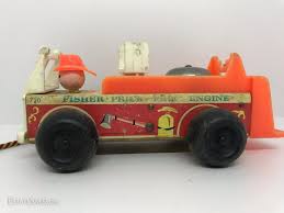 Lot 58 - Fisher Price Toys Vintage Fire truck pull toy ...