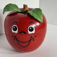 Fisher Price Happy Apple Musical Chime Toy Vintage 1972 Made in USA 70s School | eBay