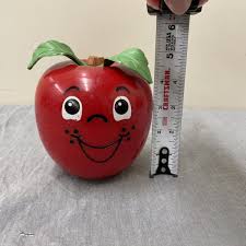 1972 The Happy Apple By Fisher Price Great Vintage Condition Red Chiming Toy FS | eBay Australia