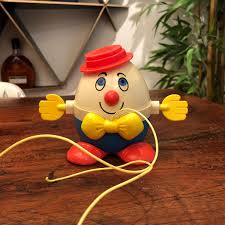 Vintage C. 1971 Fisher-price Humpty Dumpty Rolling Child's Toy - No. 736 - Hands Don't Work - Retro Fisher Price 1970's Egg Pull Toy - Etsy UK