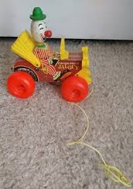 Vintage Fisher Price Wooden Pull Toy Jalopy With Clown #724 ...