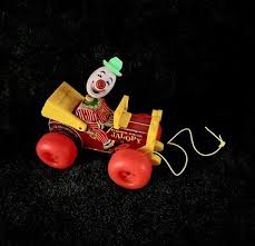 RARE Vintage 1965 Fisher-Price Jalopy Clown in Car Pull Toy ...