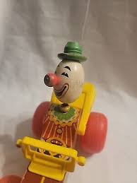 Fisher Price Jolly Jalopy #724 Pull Push Toy Clown Car ...