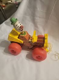 Fisher Price Jolly Jalopy #724 Pull Push Toy Clown Car ...
