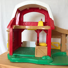 Vintage Fisher Price Little People Barn Farm House Play ...