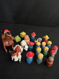 Lot Of 22 Vintage Fisher Price Little People Wood And ...