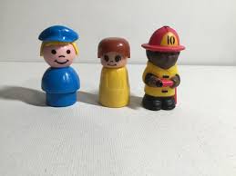 Vintage Fisher Price Little People Police Woman, Wobbly Roly ...