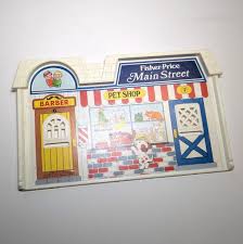 Vintage Little People Fisher Price Main Street #2500 Set ...