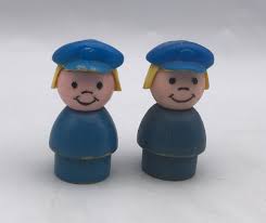 Fisher Price Little People Vintage Toys Lot of 2 POLICE ...
