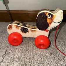FISHER PRICE Vintage 1965 Little Snoopy Dog Pull Toy # 2034 ...