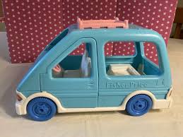 VTG. 1993 FISHER PRICE LOVING FAMILY DOLLHOUSE SIZE MINIVAN W/LUGGAGE RACK, 4631 | eBay
