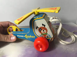 Vintage! 1970 Fisher Price MINI COPTER #448 Wooden ...