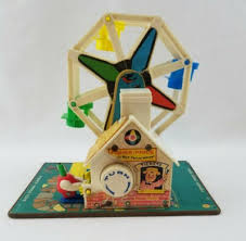 Vintage 1966 Fisher Price Little People Music Box Ferris ...