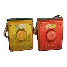 2 Vtg 762 759 Fisher Price Music Box Pocket Radio ...