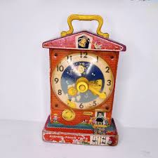 Vintage Fisher Price Music Box Teaching Clock 1968 Made in ...