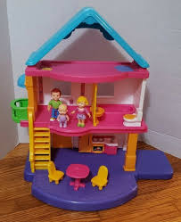 Fisher Price My First Dollhouse with Mom Dad Baby and ...