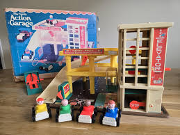 Fisher Price Garage #930 Vintage Toy, Car Slide With Levels ...