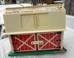 1967 Old Fisher Price Family Farm Toy Barn. - Etsy