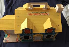 Vintage 1969 Fisher Price 952 Play Family House With Yellow ...