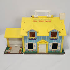 Vintage 1969 Fisher-Price "Little People Play Family House ...