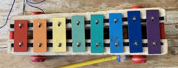 Vintage Fisher Price wooden toy Pull A Tune xylophone with ...