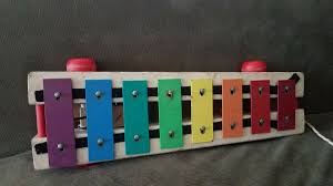 vtg 1964 Fisher Price PULL A TUNE XYLOPHONE wooden piano ...