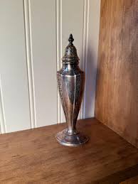 Antique Silver Salt/pepper Shaker With Ornate Design ...