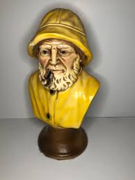 LOT 67M: Mayflower Wooden Replica, Ship Stein, Vintage Old Salt Decanter & Ships Stamp Starter Kit | EstateSales.org